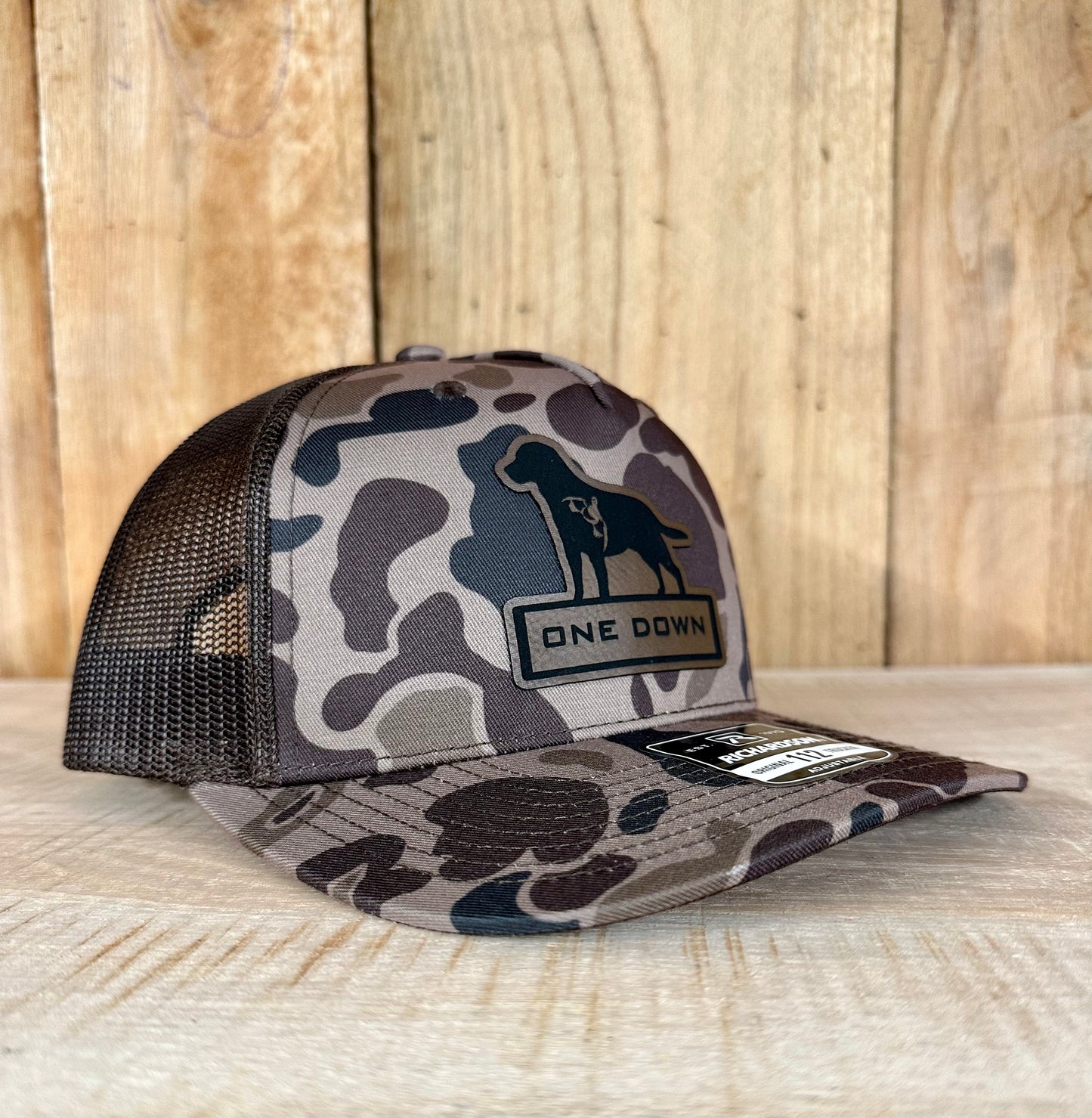 Retriever Die Cut Leather Patch Mesh Back