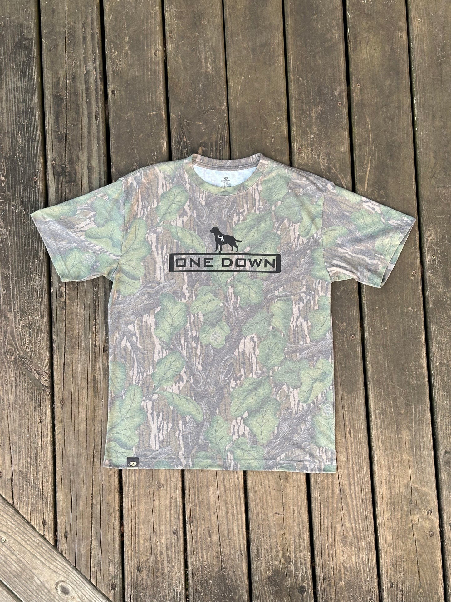 Full Foilage Washed Out Logo Tee