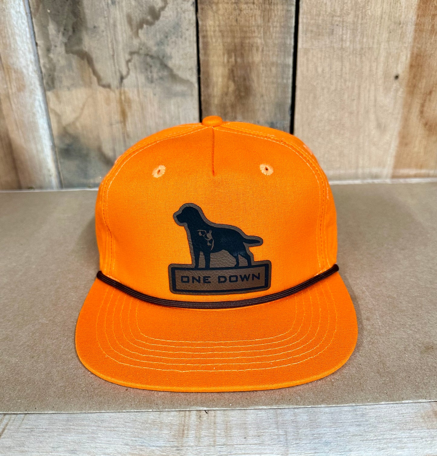 Retriever Die Cut Leather Orange Lost
