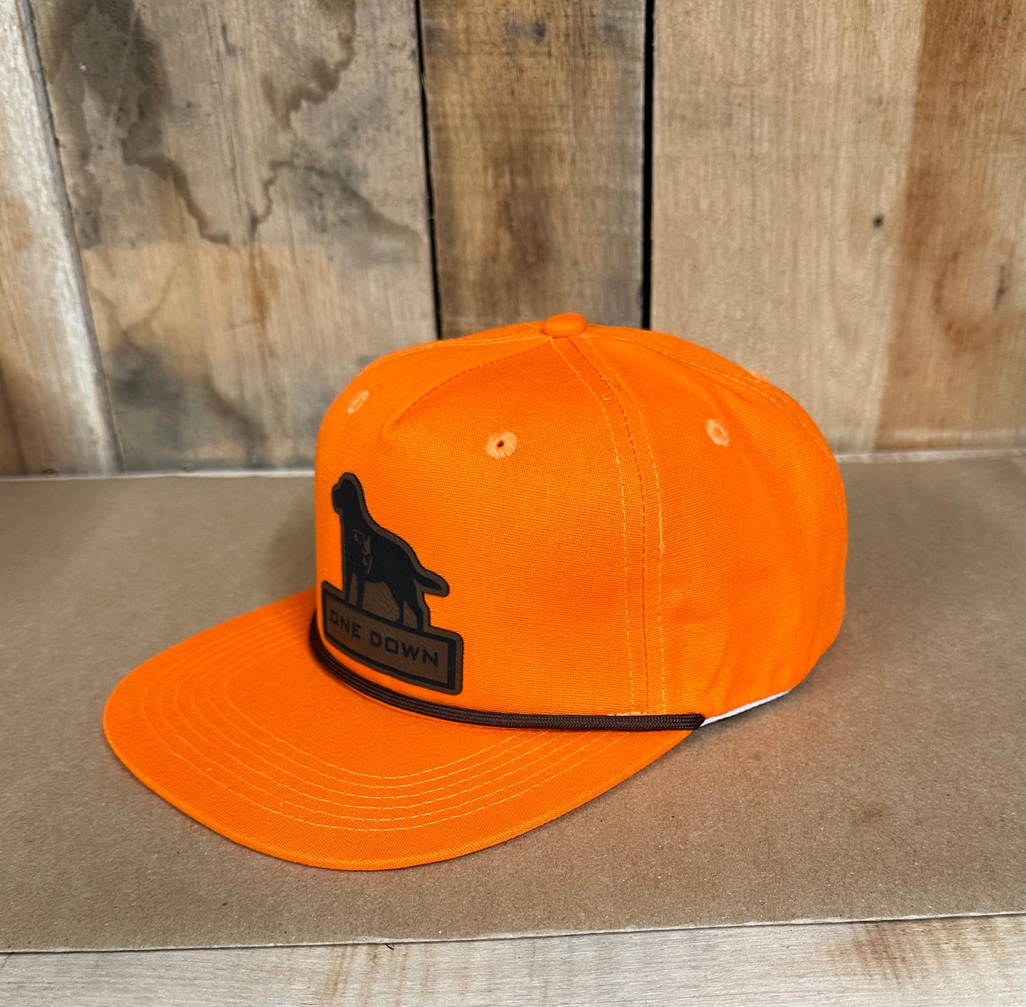 Retriever Die Cut Leather Orange Lost