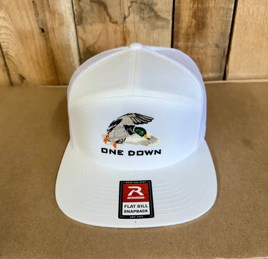Wings Cupped Richardson 7 Panel White