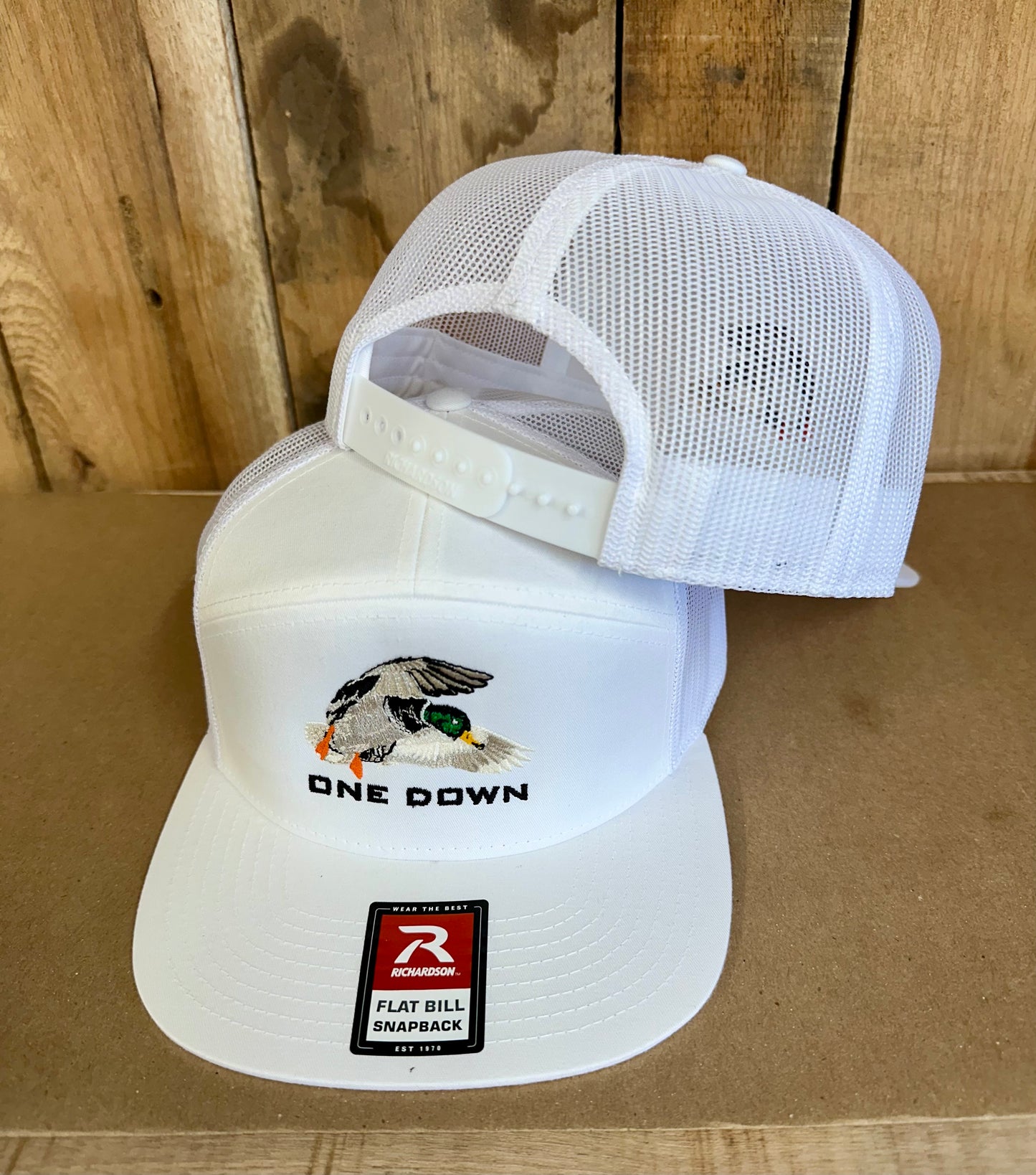 Wings Cupped Richardson 7 Panel White