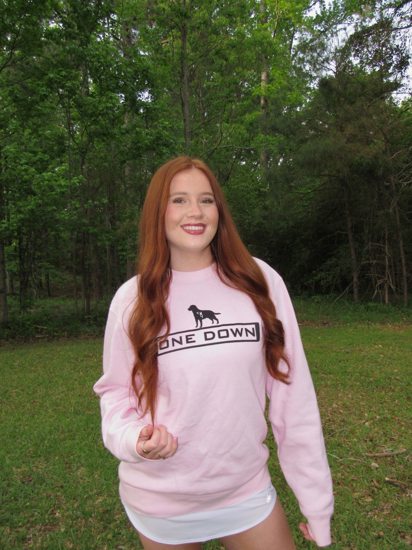 Light Pink Crewneck Logo