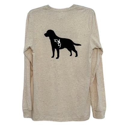 Long Sleeve Tri Blend Tee Oatmeal