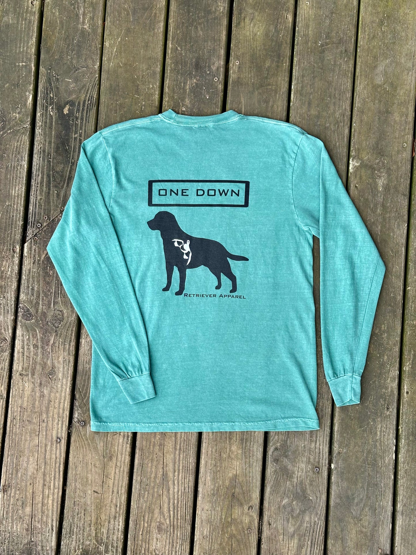 Long Sleeve Light Green Logo Tee